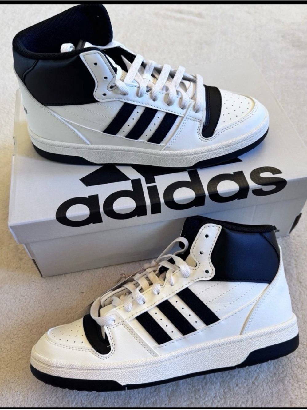 Adidas Break Start Mid Women's Basketball Shoes White IH7880 New in Box Sz 7.5